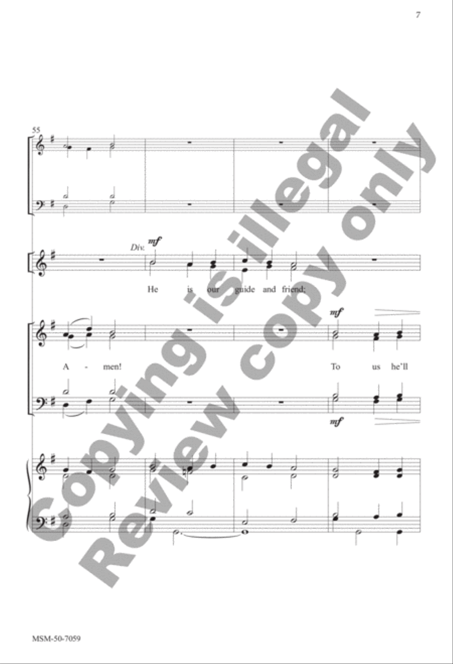 Come, Christians, Join to Sing 4-Part scores gallery preview page 7