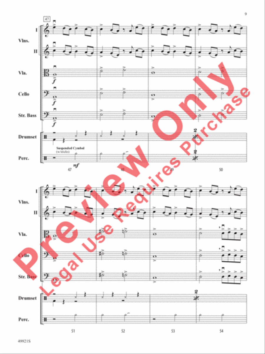Black Adam String Orchestra scores gallery preview page 10