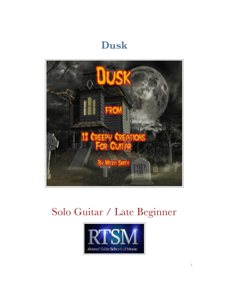 Dusk from "13 Creepy Creations for Guitar" image number null