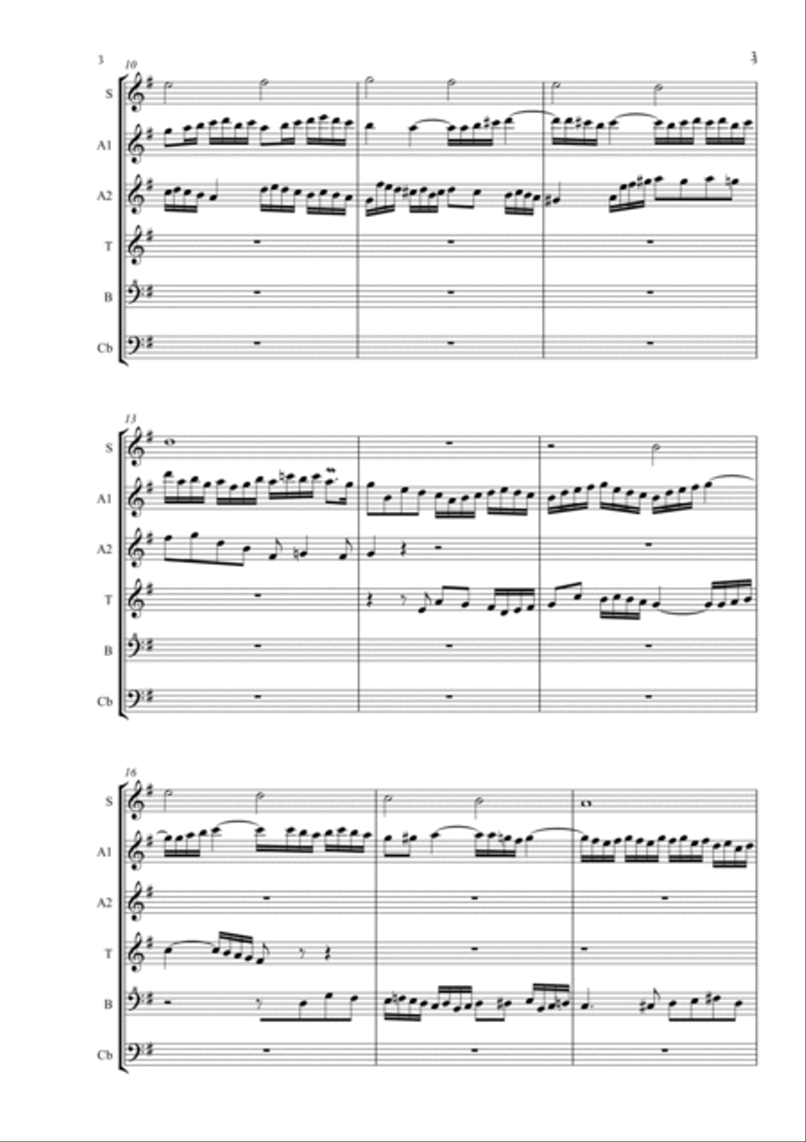 Wie schön leuchtet der Morgenstern, BWV 739 Recorder scores gallery preview page 3