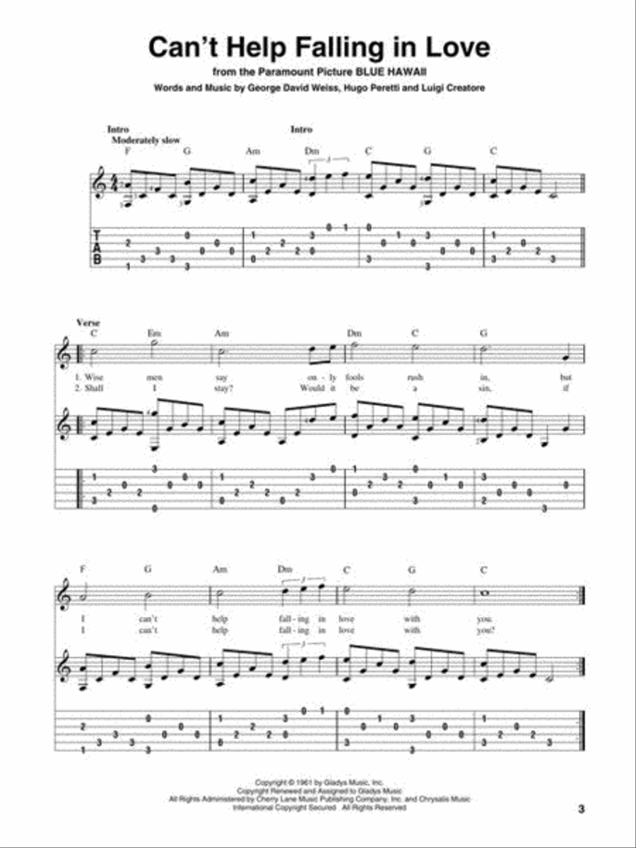 Fingerpicking Standards Electric Guitar scores gallery preview page 5