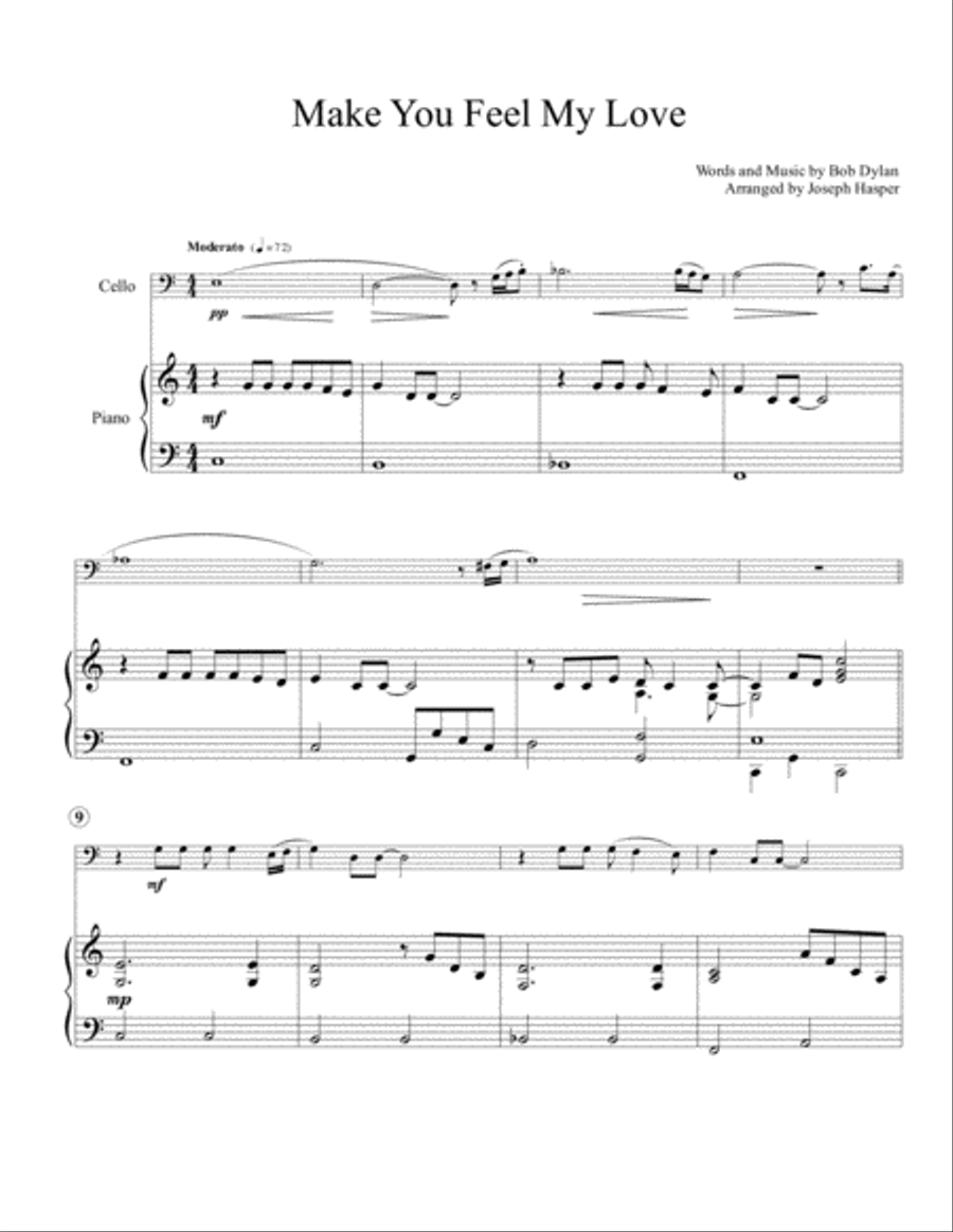 Make You Feel My Love Make You Feel My Love Piano scores gallery preview page 3