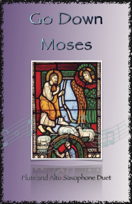 Book cover for Go Down Moses, Gospel Song for Flute and Alto Saxophone Duet