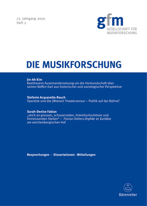 Die Musikforschung, Heft 2/2020