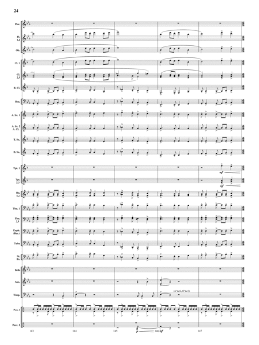 On Wings of Magic Concert Band scores gallery preview page 23