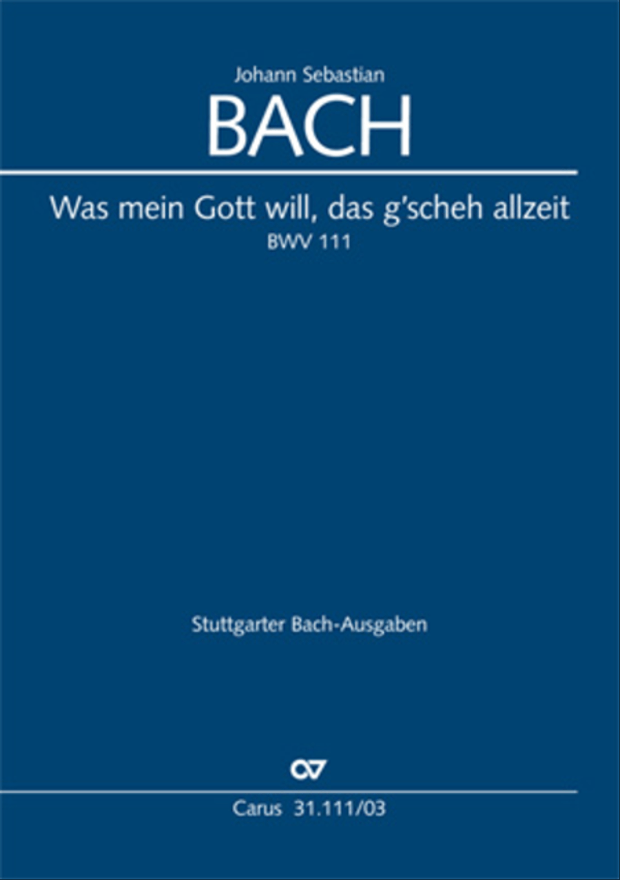 God's will is best, it shall be done (Was mein Gott will, das g'scheh allzeit) 4-Part scores gallery preview page 1