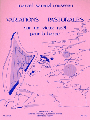 Book cover for Pastoral Variations on an Old Noel for Harp