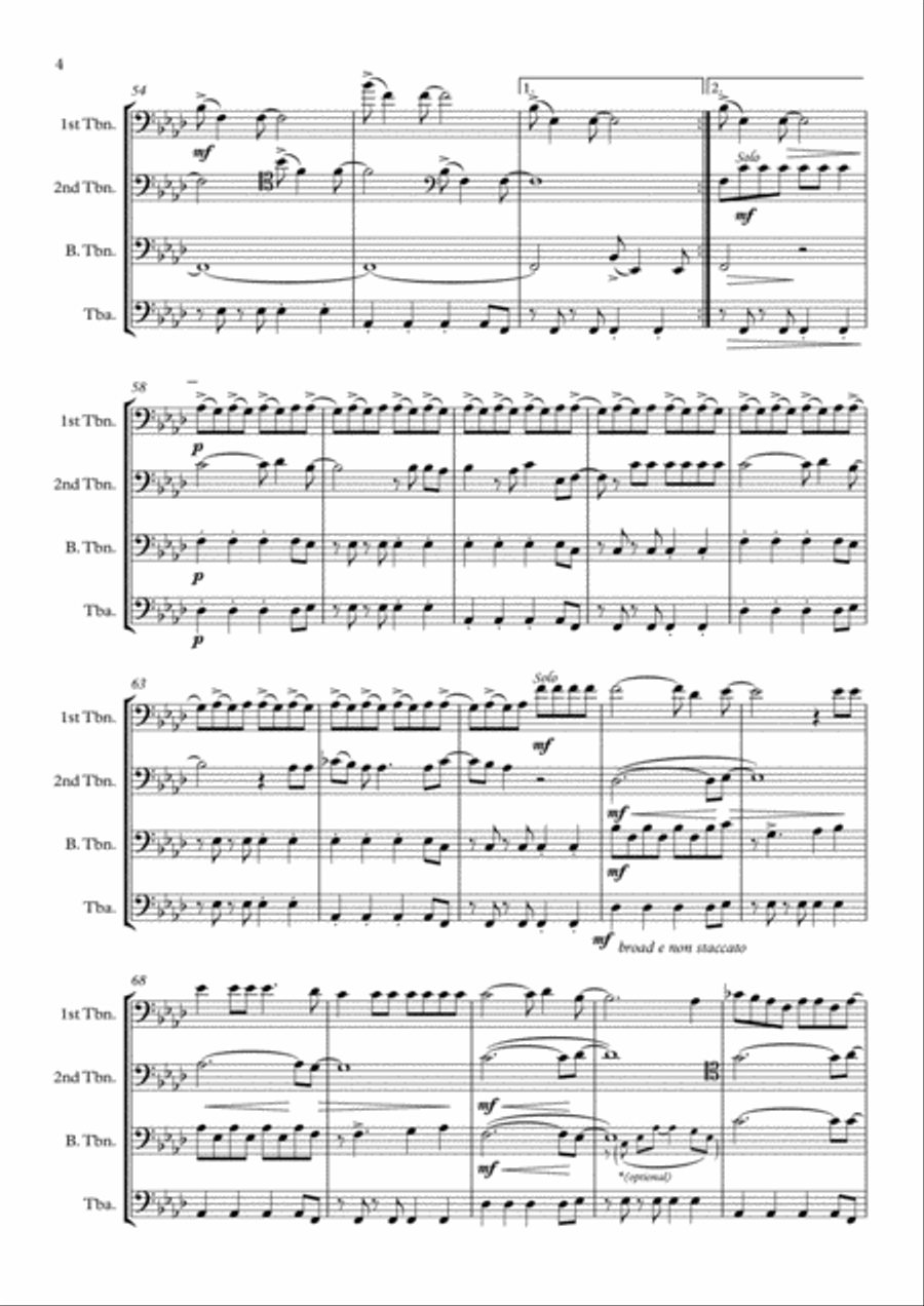Viva La Vida Viva La Vida Brass Ensemble scores gallery preview page 4