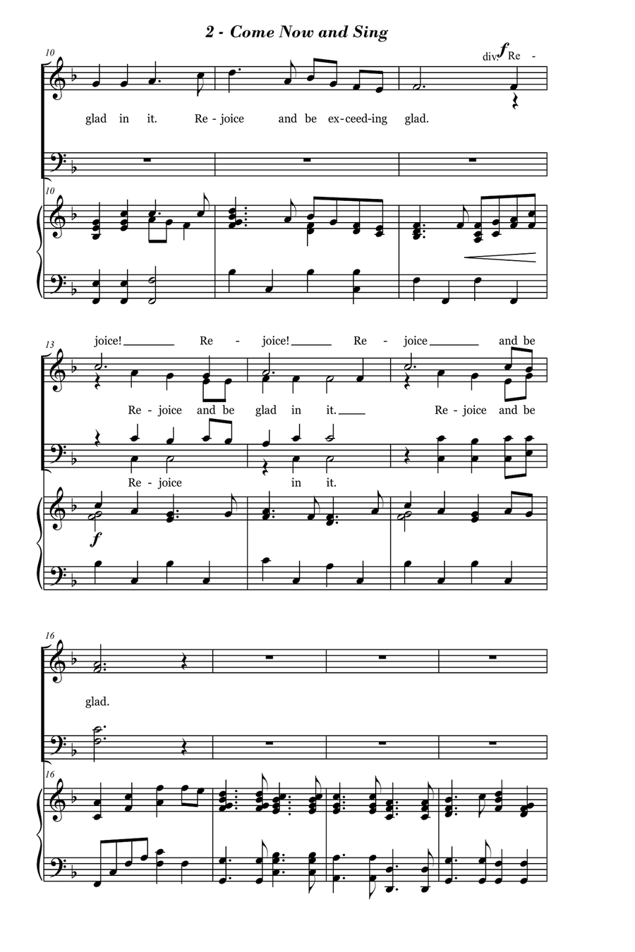 Come Now and Sing 4-Part scores gallery preview page 2