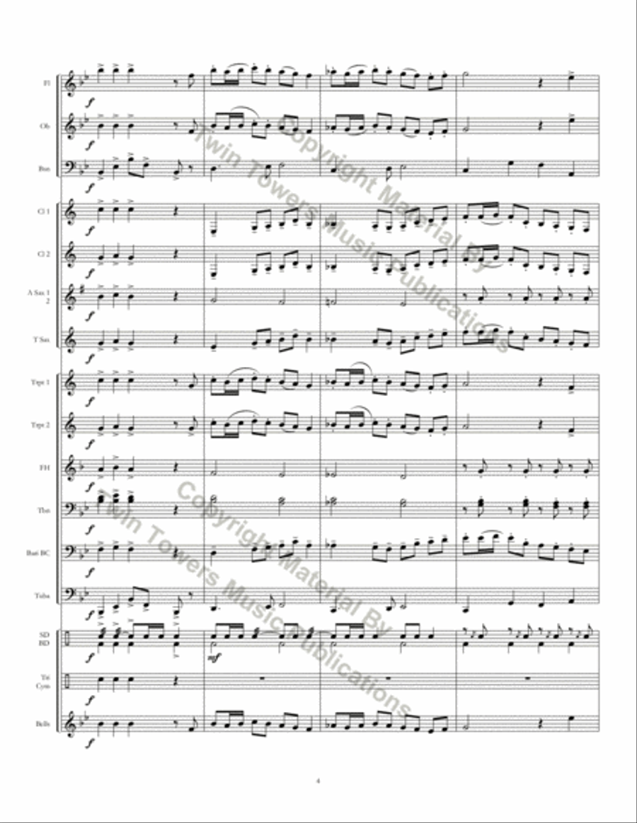 Twin Cities March Concert Band scores gallery preview page 5