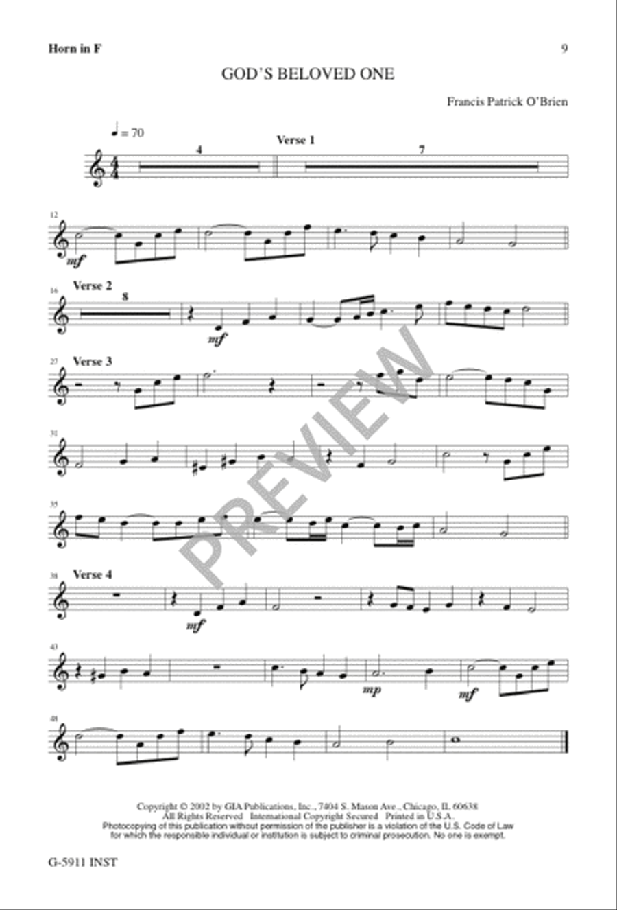 God's Beloved One God's Beloved One 3-Part scores gallery preview page 9