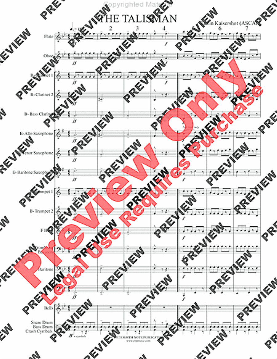 The Talisman Concert Band scores gallery preview page 4