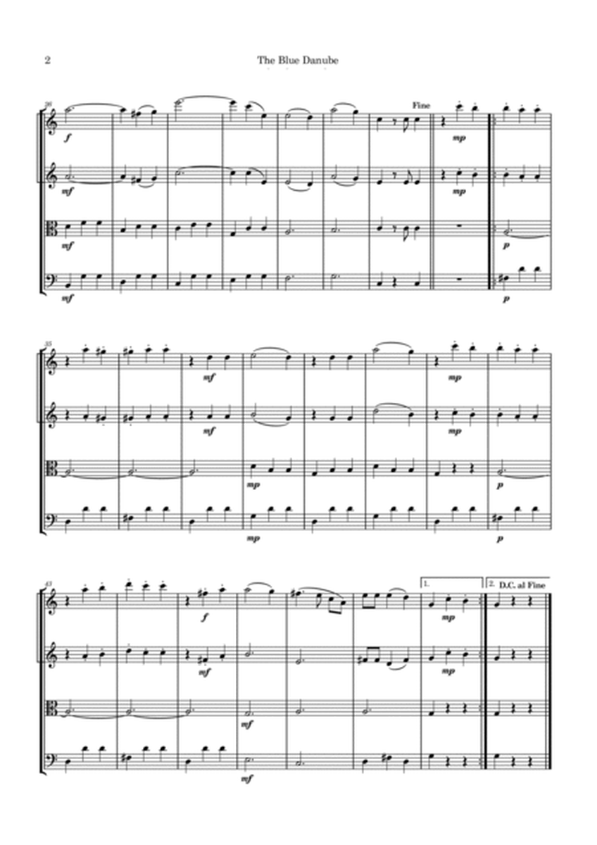 The Blue Danube - String Quartet image number null
