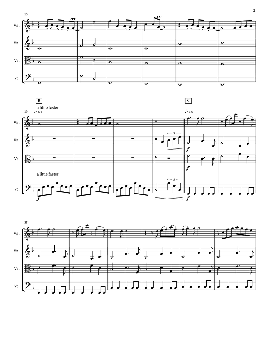 Pehla Nasha String Quartet scores gallery preview page 2