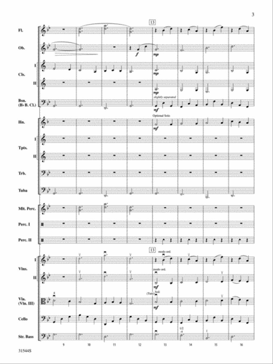 Three King Strut Full Orchestra scores gallery preview page 3