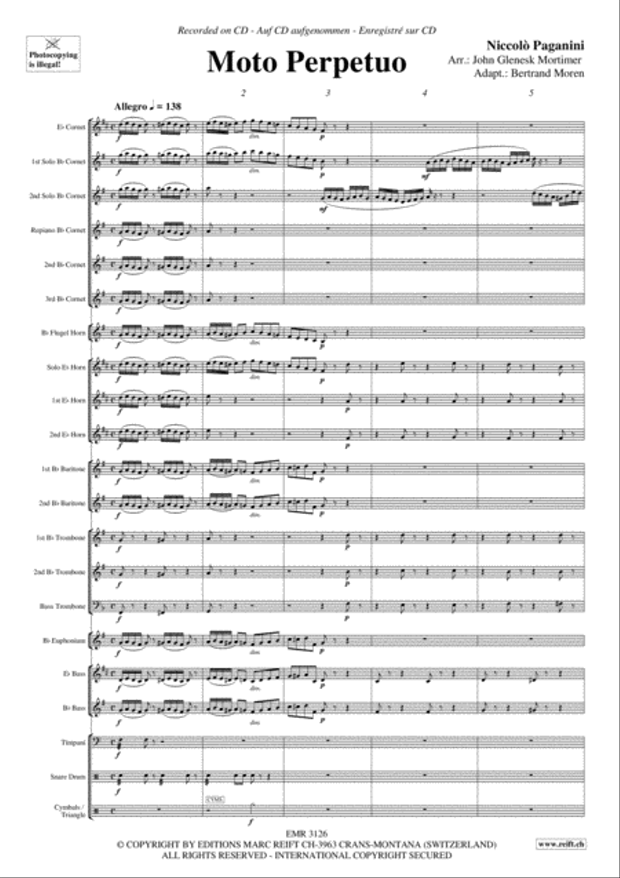Moto Perpetuo Brass Band scores gallery preview page 4