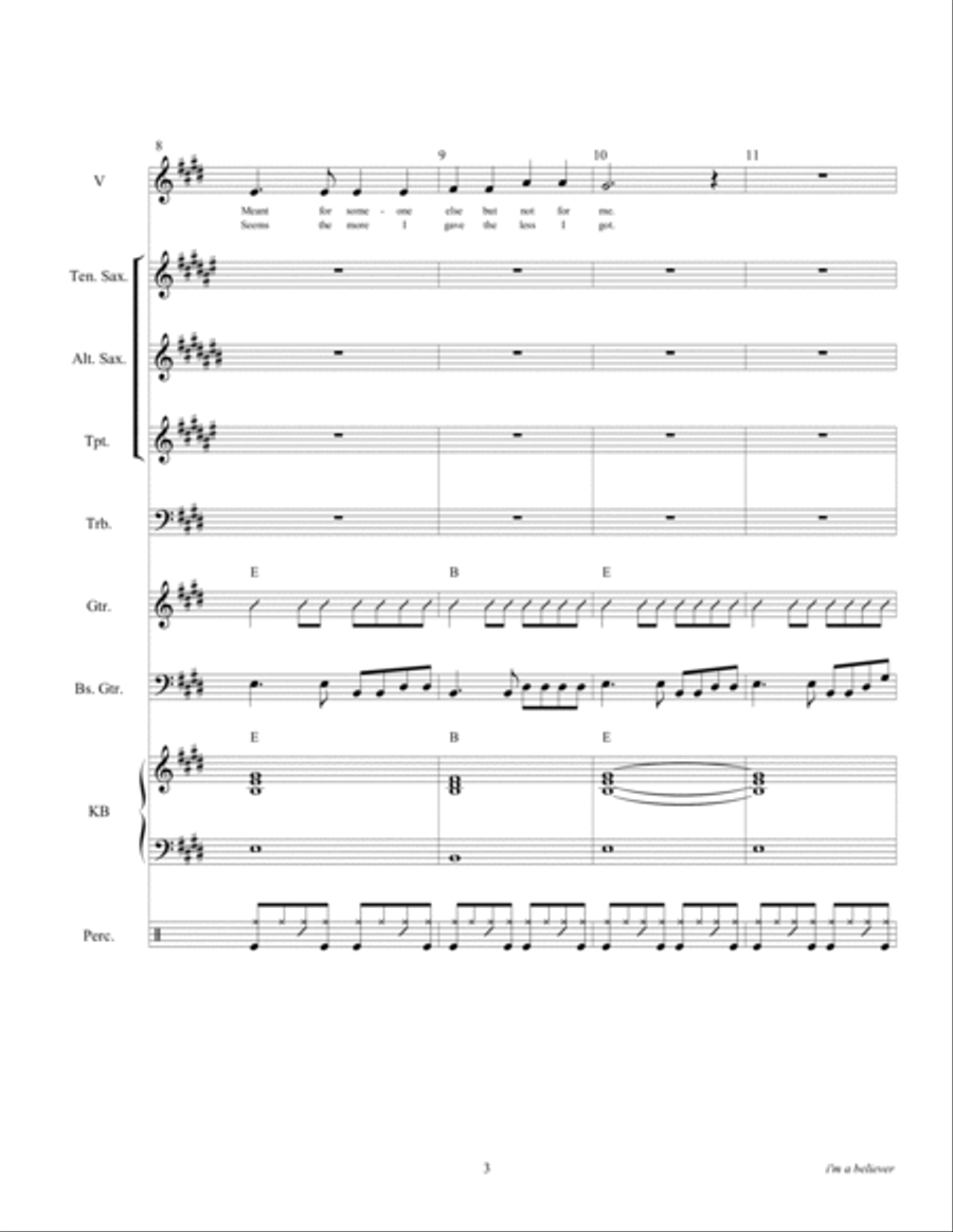 I'm A Believer Small Ensemble scores gallery preview page 5