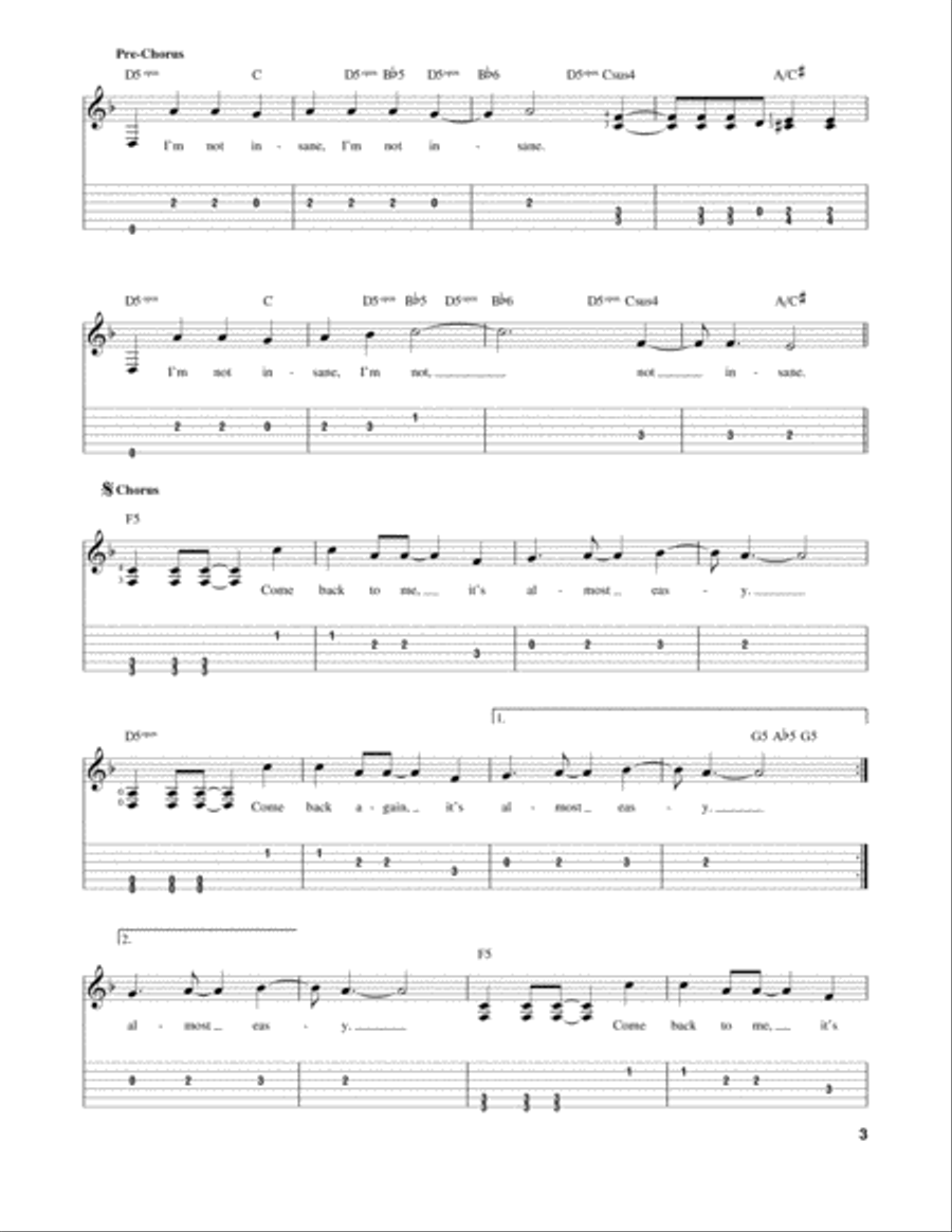 Almost Easy Acoustic Guitar scores gallery preview page 3