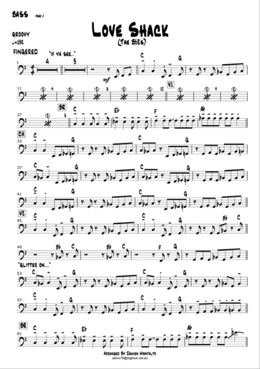 Love Shack Small Ensemble scores gallery preview page 4
