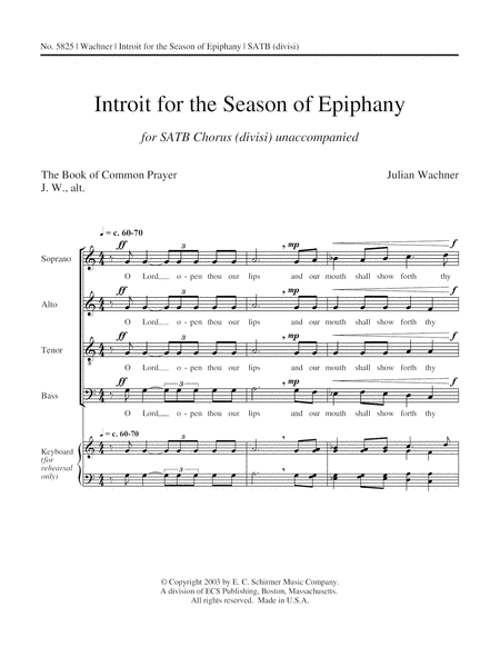 Introit for the Season of Epiphany (Downloadable)