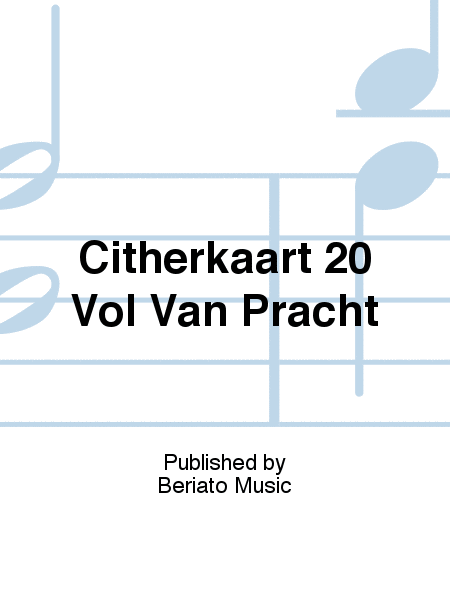 Citherkaart 20 Vol Van Pracht