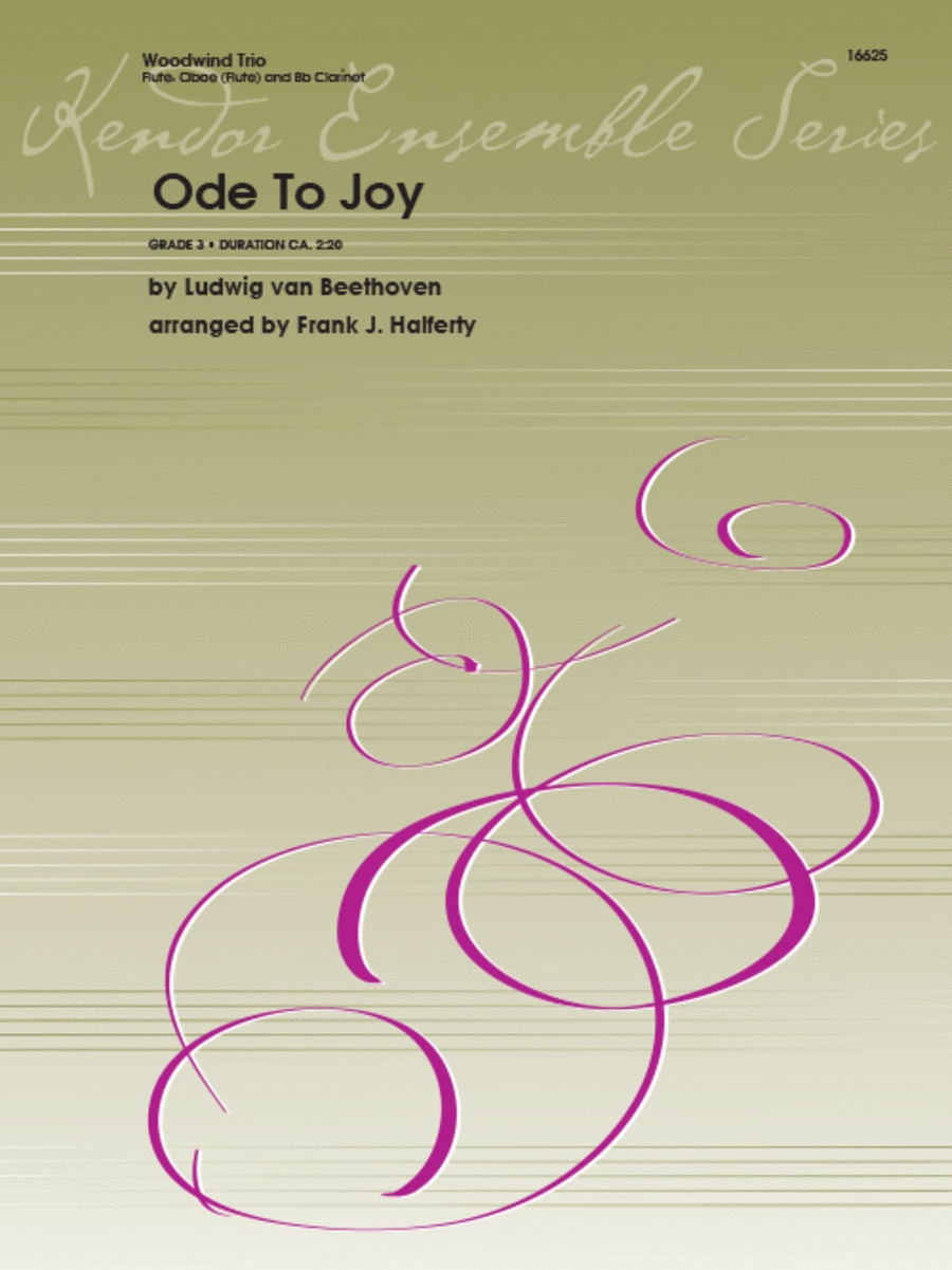 Ode To Joy Woodwind Trio scores gallery preview page 1