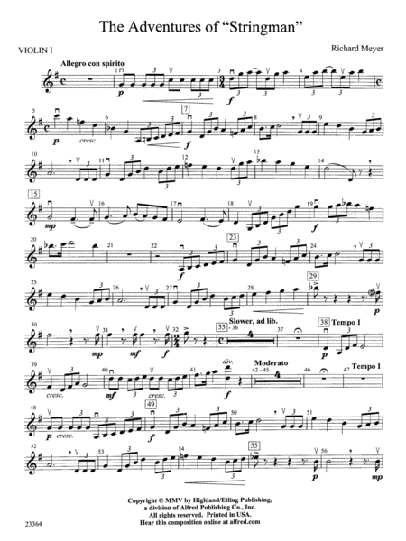 The Adventures of "Stringman": 1st Violin