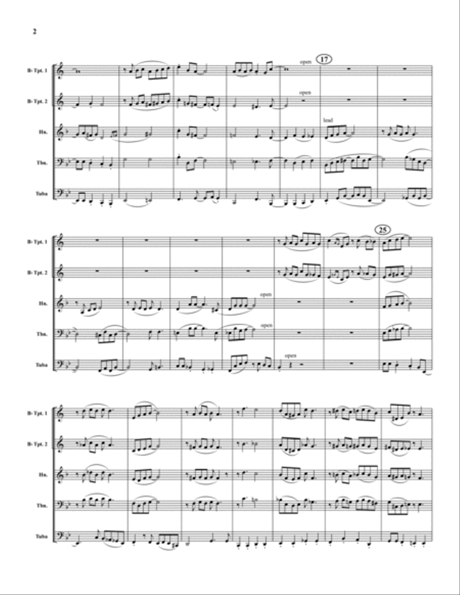 After You've Gone Brass Quintet scores gallery preview page 2