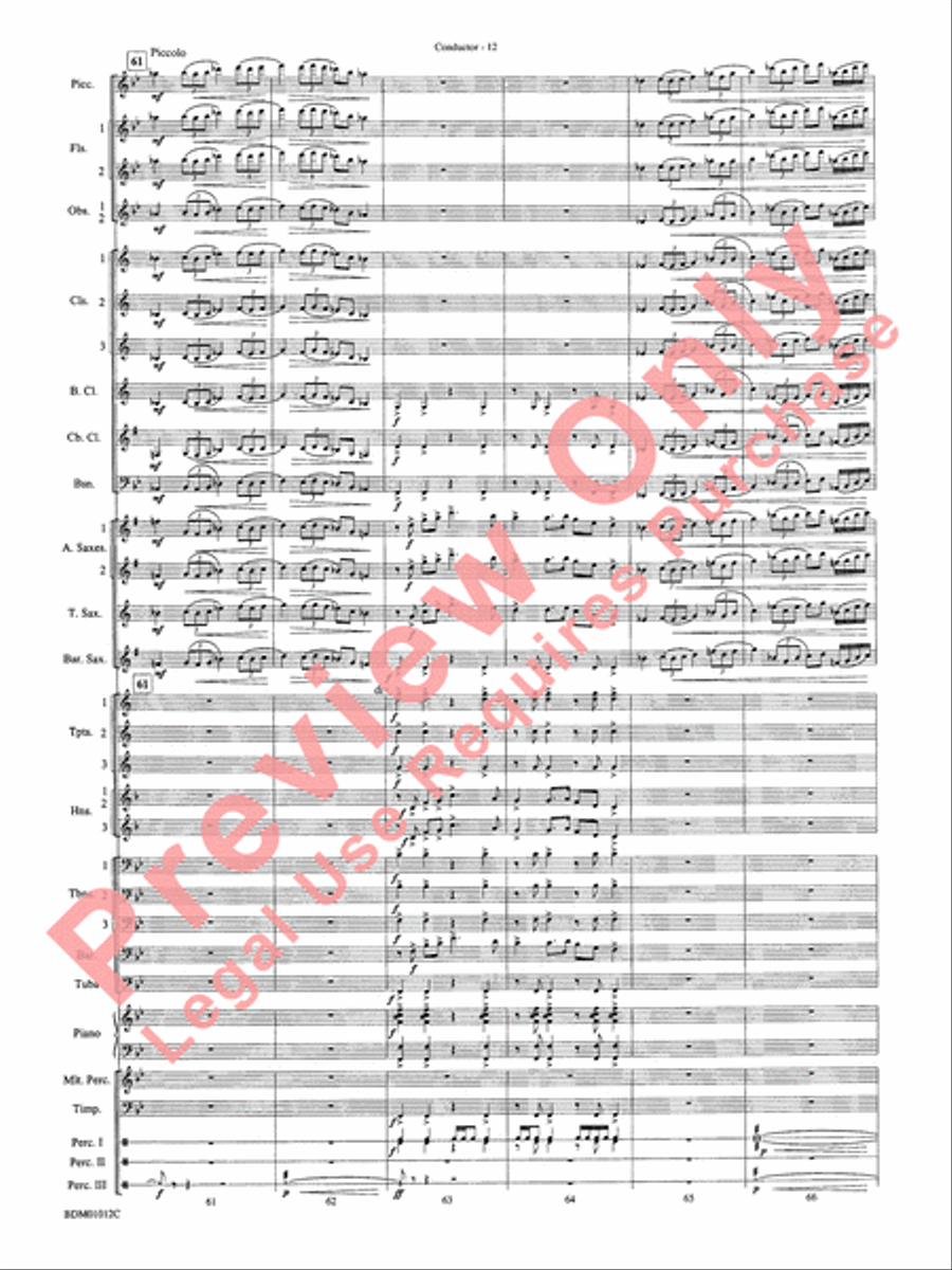 Inchon Concert Band scores gallery preview page 17