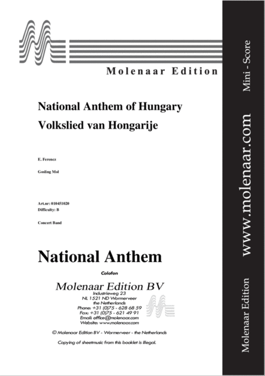 National Anthem of Hungary Concert Band scores gallery preview page 2