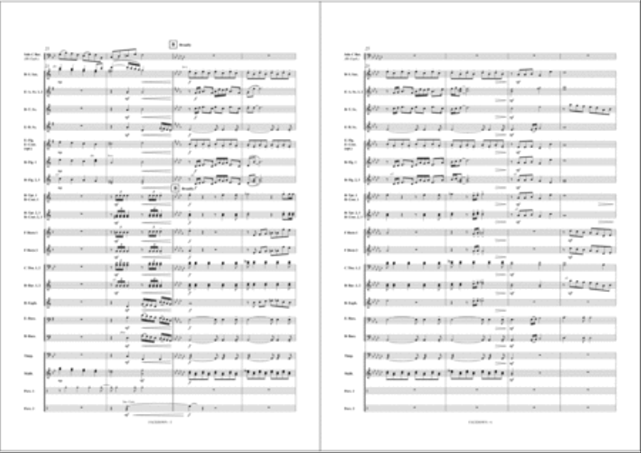 Facedown Fanfare Band scores gallery preview page 5