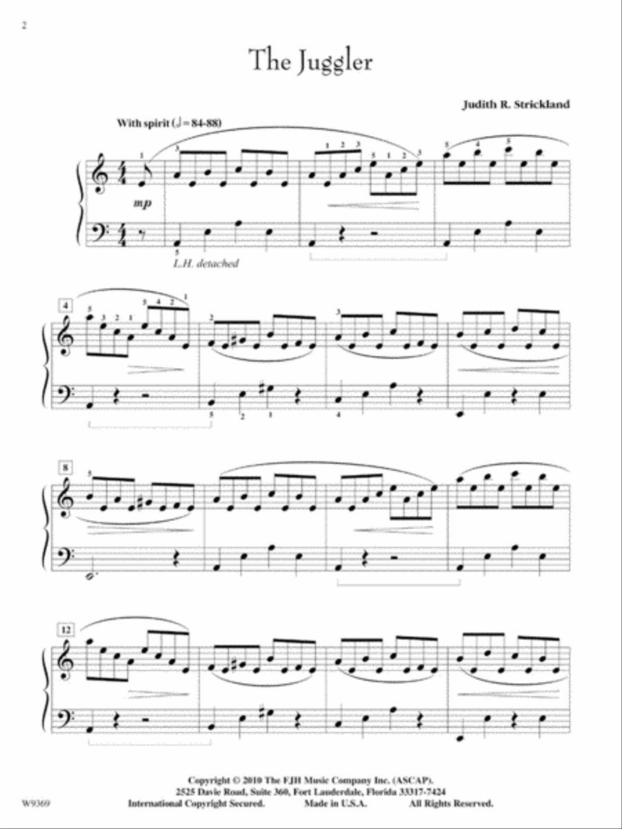 The Juggler The Juggler Piano Solo scores gallery preview page 3