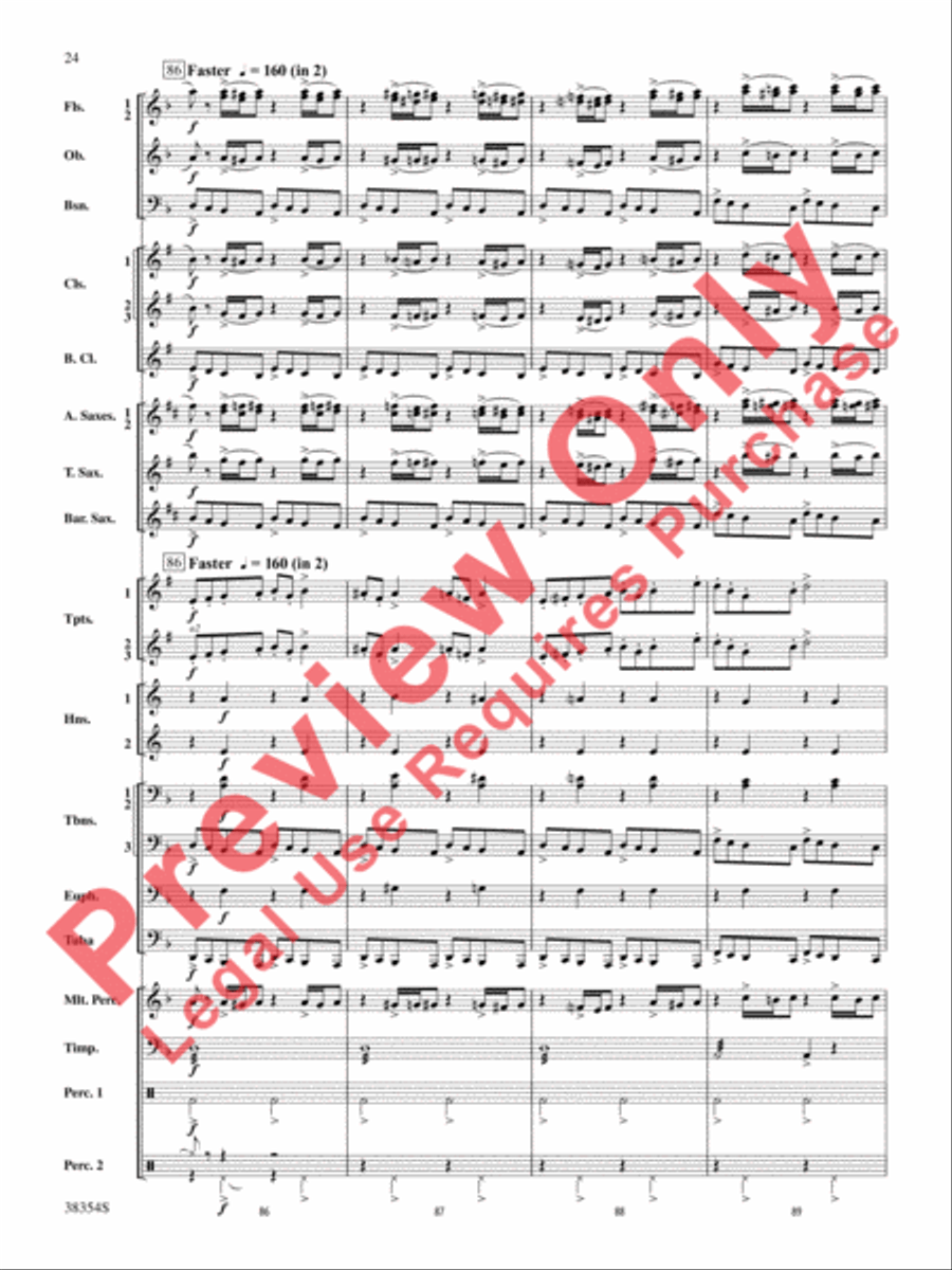 Band-O-Ween Concert Band scores gallery preview page 25