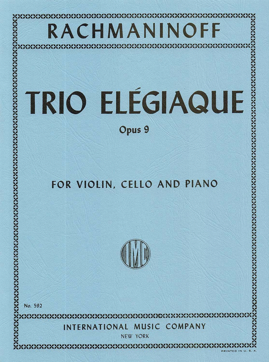 Trio Elegiaque No. 2 In D Minor, Opus 9