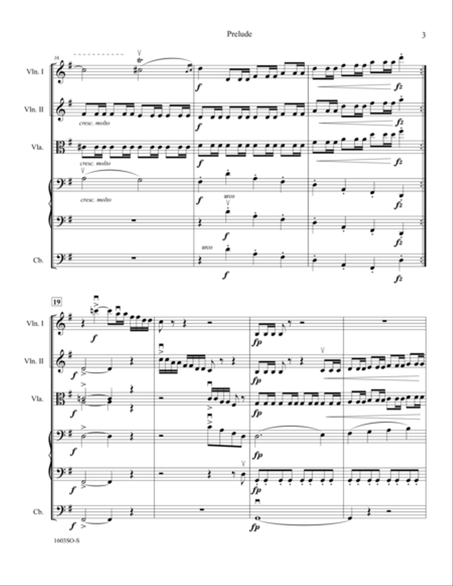 Prelude from Holberg's Time Op. 40 (Holberg Suite) Score String Orchestra scores gallery preview page 4