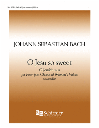 Book cover for O Jesu So Sweet (O Jesulein suess)