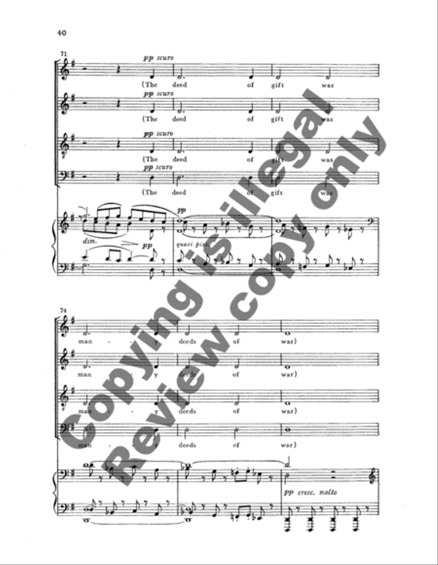A Concord Cantata 4-Part scores gallery preview page 14