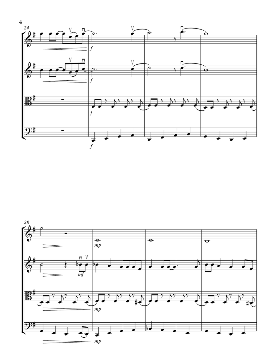 All Shook Up String Quartet scores gallery preview page 4
