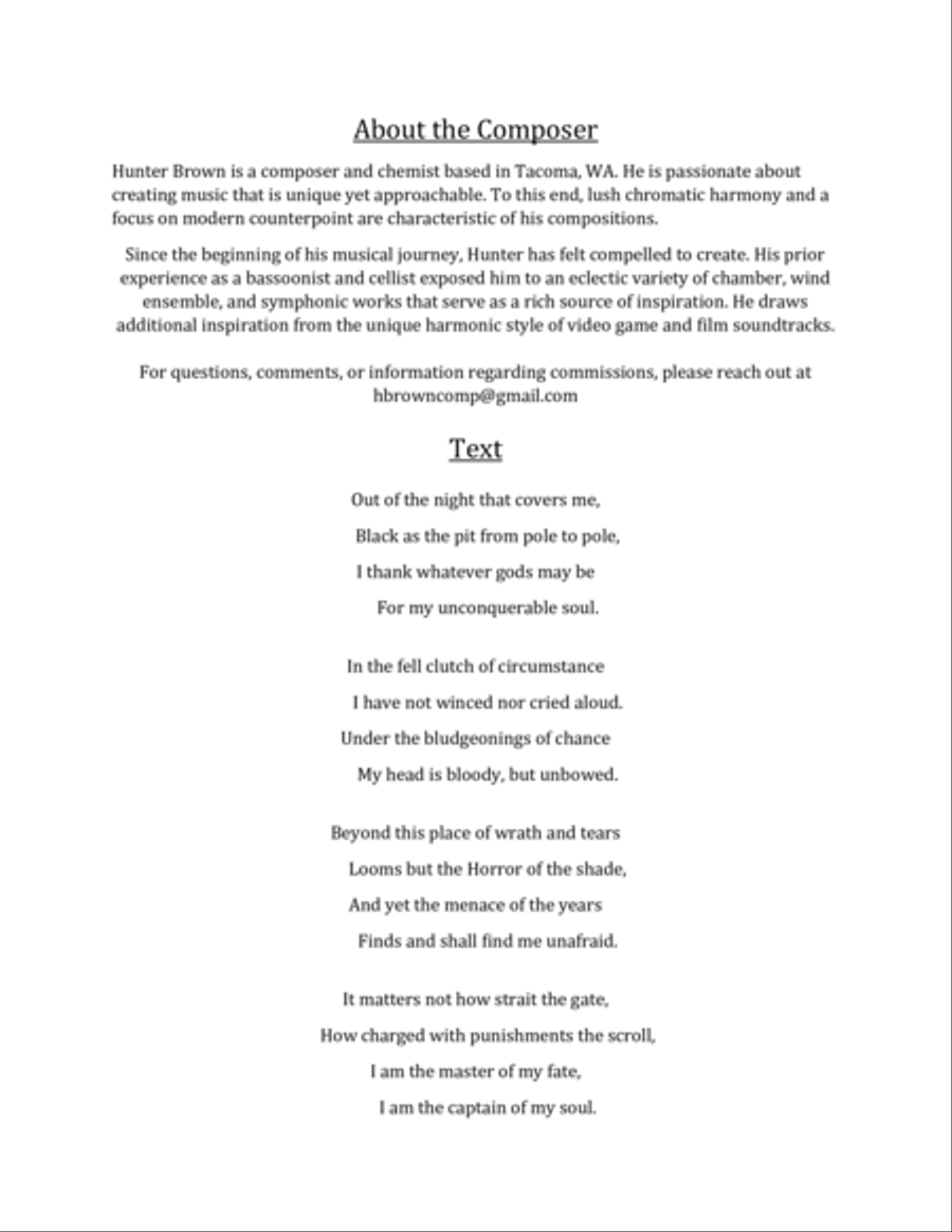Invictus Voice Solo scores gallery preview page 2
