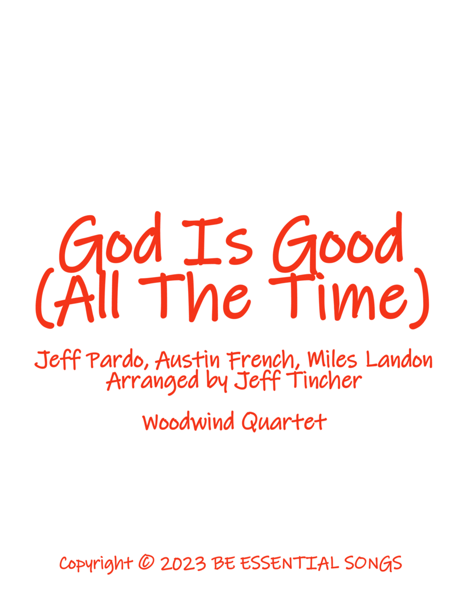 God Is Good (all The Time) Woodwind Quartet scores gallery preview page 1