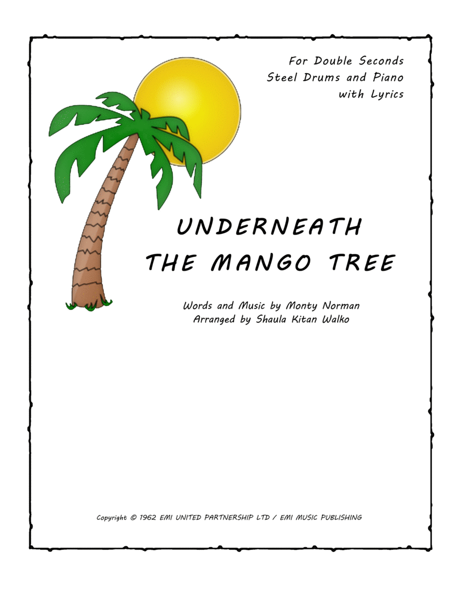 Underneath The Mango Tree Percussion Ensemble scores gallery preview page 1