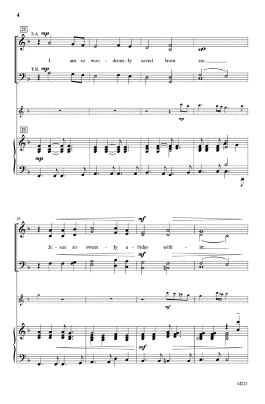 Glory to His Name 4-Part scores gallery preview page 3