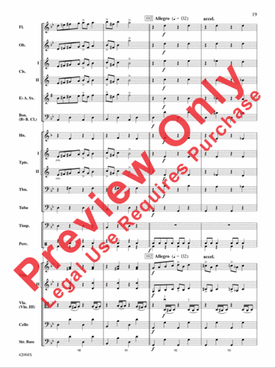 Peer Gynt Suite Selections Full Orchestra scores gallery preview page 20