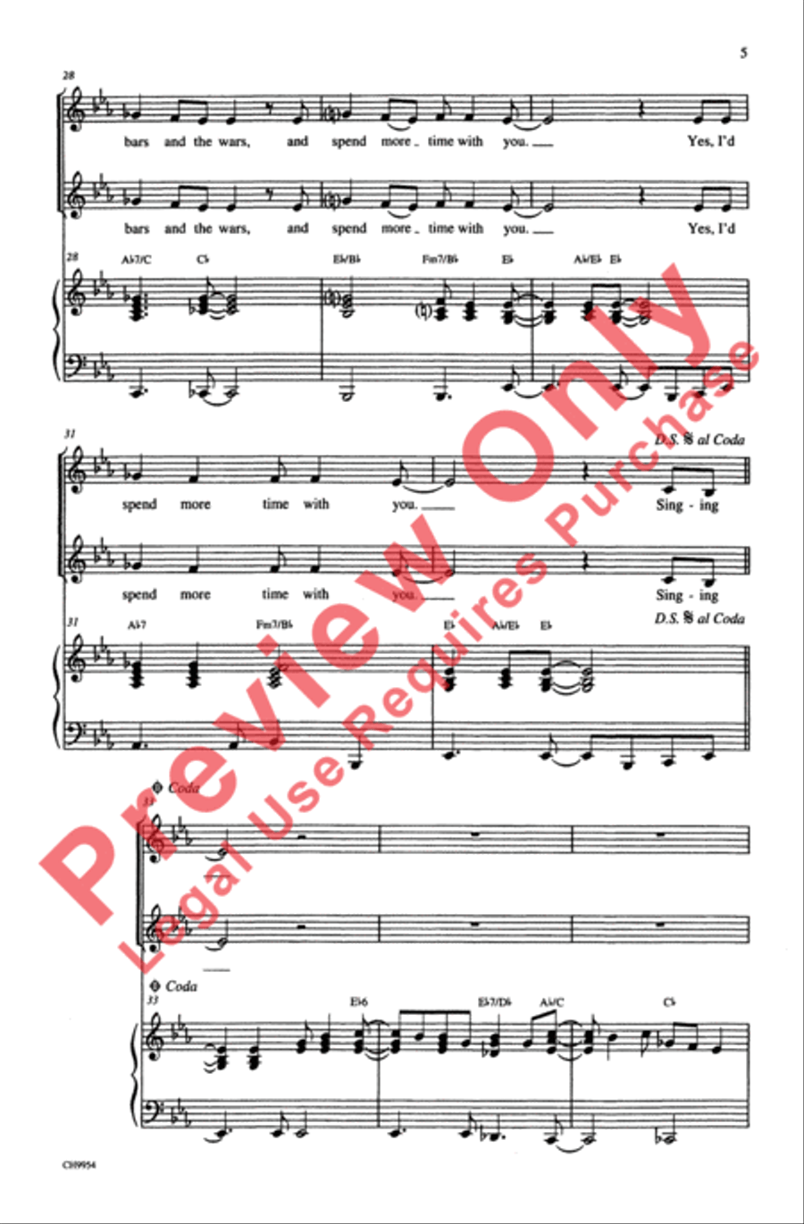 Joy to the World (Jeremiah Was a Bullfrog) Unison Choir scores gallery preview page 5