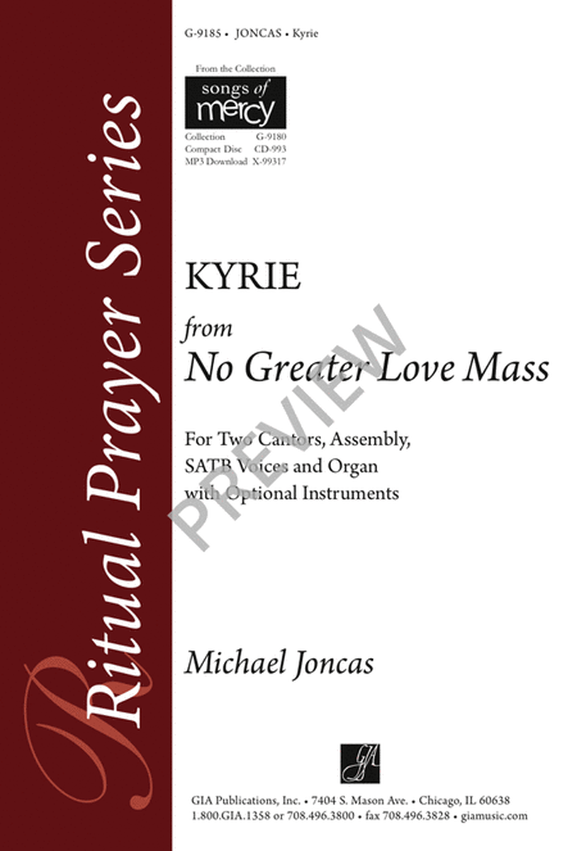 Kyrie from "No Greater Love Mass" image number null