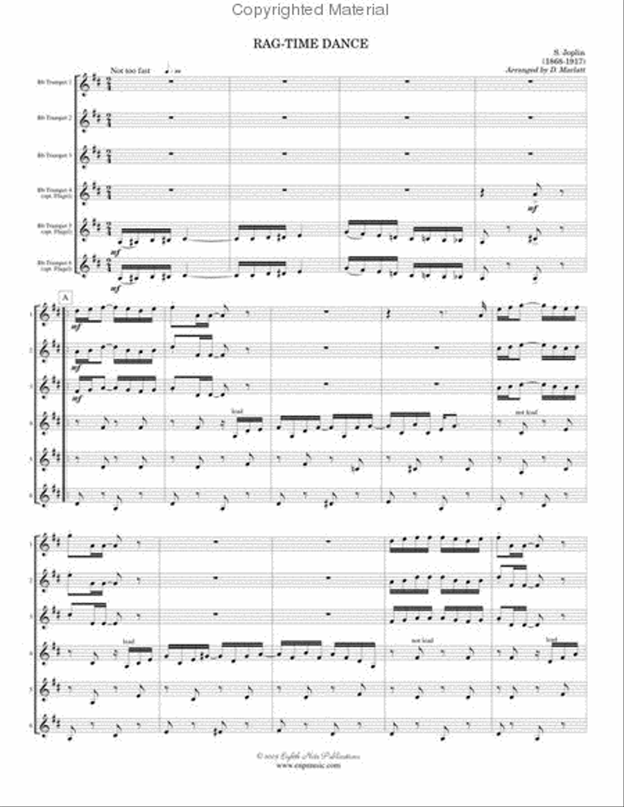 Rag-Time Dance Small Ensemble scores gallery preview page 2