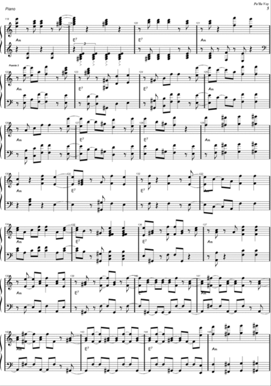 Pa'lla Voy Trombone scores gallery preview page 5