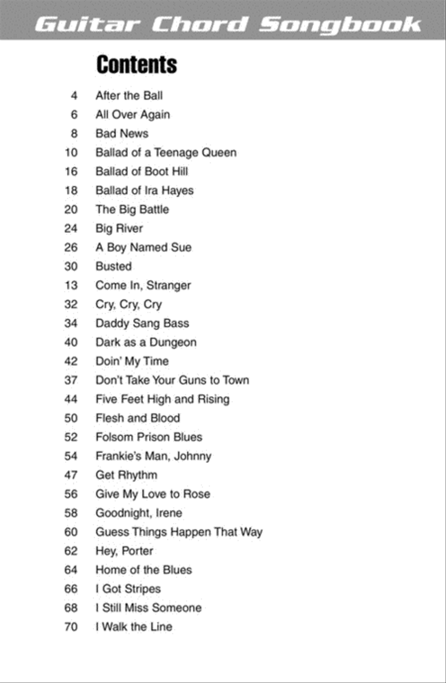 Johnny Cash Electric Guitar scores gallery preview page 2