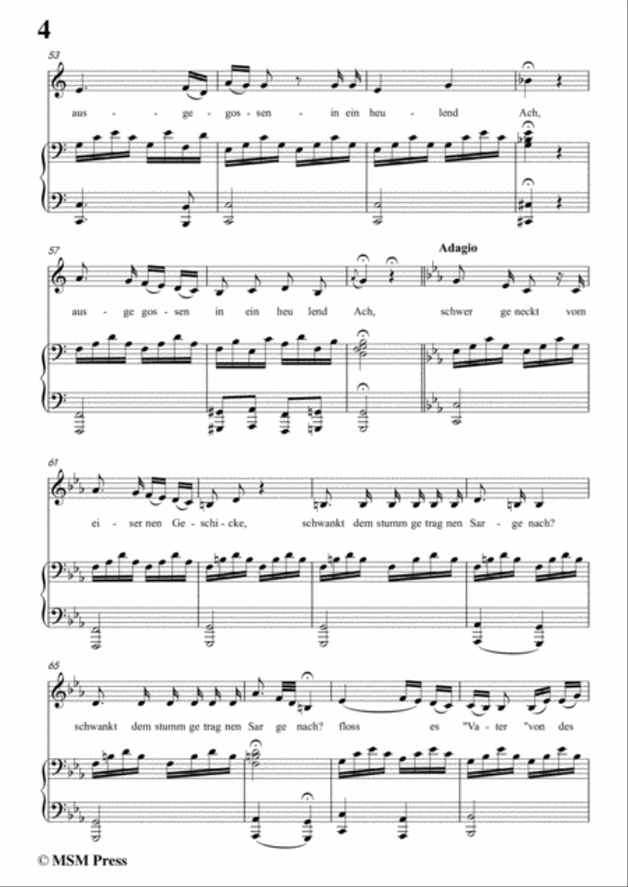 Schubert-Eine Leichenphantasie,D.7,in d minor,for Voice&Piano Voice scores gallery preview page 6