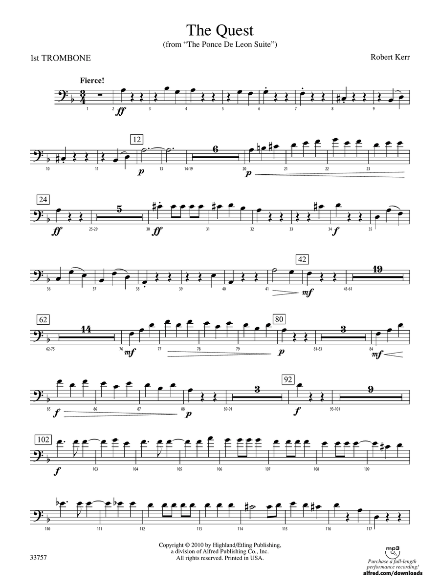 The Quest: 1st Trombone